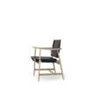 BM1106 Huntsman Chair - oak-white oil-black-saddle leather