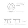 Diagram - CH008 Round Coffee Table