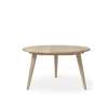 CH008 Round Coffee Table - oak-white oil-dia78-h44