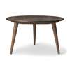 CH008 Round Coffee Table - walnut-oil-dia100-h53
