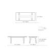 Diagram - CH011 Rectangular Coffee Table