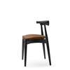CH20 Elbow Chair - Seat Upholstered - oak-black-thor 307