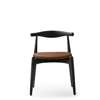 CH20 Elbow Chair - Seat Upholstered - oak-black-thor 307
