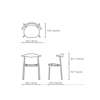 Diagram - CH88P Dining Chair - Upholstered Seat