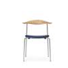 CH88P Dining Chair - Upholstered Seat - oak-oil-loke-7310-chrome
