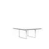 CH106 Square Coffee Table - glass-stainless-steel-slant