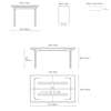 Diagram - CH322 Rectangular Dining Table- Extendable