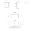 Diagram - CH327 Rectangular Dining Table- Extendable