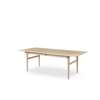 CH327 Rectangular Dining Table- Extendable - oak-white oil-248x95cm