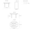 Diagram - CH337 Oval Dining Table- Extendable
