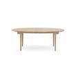 CH338 Eliptical Dining Table- Extendable - oak-oil