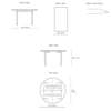 Diagram - CH388 Round Dining Table - Extendable