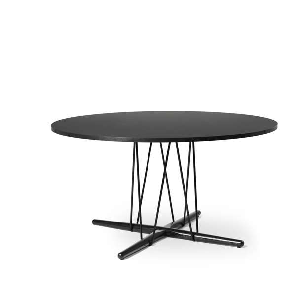 E020 Embrace Dining Table - oak-black-black