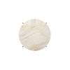 TS Round Coffee Table - Small - white travertine top - brass base