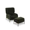 platea lounge chair - sweet 71 green  matt bronze 