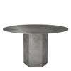 Epic Steel Dining Table - Round 130 - Misty Grey