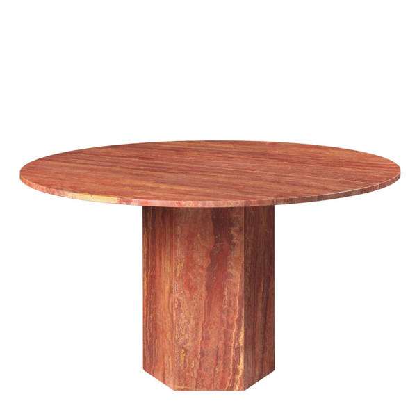 Epic Dining Table - Round 130 - Red Travertine