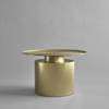 Pillar Coffee Table - Low Brass