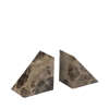 Pesa Marble Bookends Set of 2 - Warm Brown