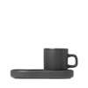 Pilar Espresso Cup with Tray Set of 2 - Agave Green
