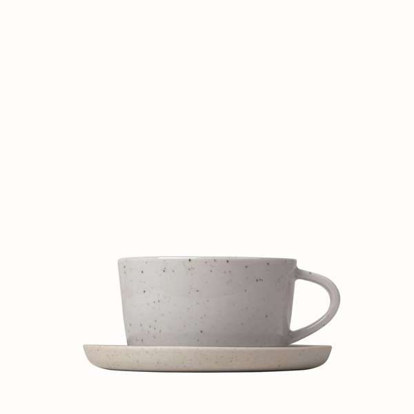 Sablo Ceramic Stoneware Coffee Cups And Saucers Set of 2