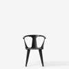 In Between SK1 Dining Chair Wooden - Black Lacquered Oak