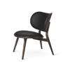 The Lounge Chair - Sirka Grey Stain Oak - Black Leather Seat