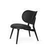 The Lounge Chair - Black Stain Beech - Black Leather Seat