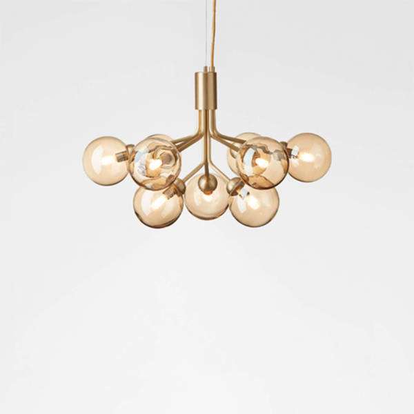 Apiales 9 Brushed Brass - Gold Globe