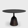 Coin Dining table - Black Laminate