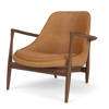 Elizabeth Lounge Chair - DUNES COGNAC 21000 WALNUT