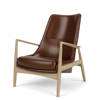 The Seal Lounge Chair - High Back -  Natural Oak Dakar 329