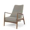 The Seal Lounge Chair - High Back - Walnut - Re-wool 218