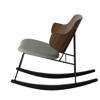 The Penguin Rocking Chair - walnut solid black ash rocker re-wool 218