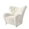 The Tired Man Lounge Chair - Sheepskin-off-white