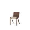 Ready Dining Chair Seat Upholstered - Boucl02 red stained oak