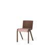 Ready Dining Chair Seat Upholstered - Canvas 356 red stained oak