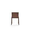 Ready Dining Chair Seat Upholstered - Canvas 356 red stained oak