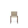 Ready Dining Chair Front Upholstered - Boucl02 boucl02 red stained oak