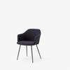 Rely Dining Armchair Fully Upholstered with Seat Cushion-HW36_black zero_010