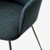 Rely Dining Armchair Fully Upholstered with Seat Cushion-