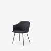 Rely Dining Armchair Fully Upholstered-HW35_black re-wool_198