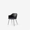 Rely Dining Armchair Seat Upholstered-HW34_black_plastic_shell zero_010_black_base