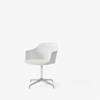 Rely Dining Armchair Seat Upholstered-HW39,HW44_white_plastic_shell karakorum001_polished_aluminium_base