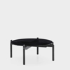 Notch Coffee Table round medium black ø90