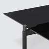 Notch Coffee Table rectangular large black 140x90