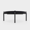 Notch Coffee Table round medium black ø90