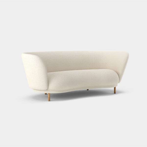 Dandy 2 Seater sofa bute storr – eggshell natural oak