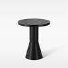 Draft Table Round ø50 coffee table black stained ash