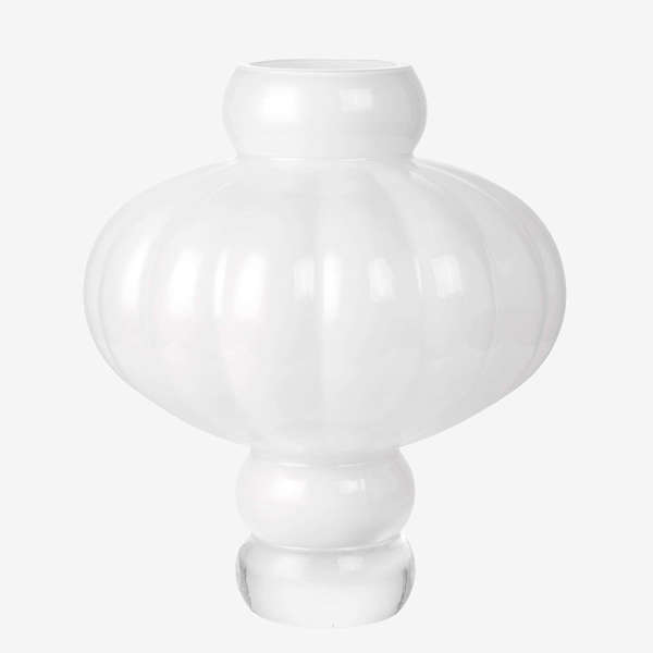 Balloon Glass Vase - Shape 03 - White Opal